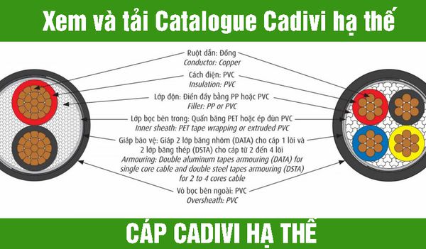 Cáp hạ thế Cadivi